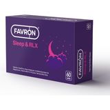 Favron Sleep & RLX Valerian, Passiflora, Mayıs Papatyası ve Melisa Ekstreleri ile Magnezyum, Vitamin B6 (P-5-P) İçeren Takviye Edici Gıda