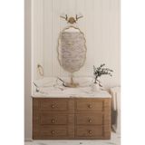 Fawdecor Premium Şık Modern Estetik Ahşap Çerçeveli Duvar Aynası Banyo Aynası Dresuar Aynası