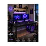 faween Forge 140 x 60 cm Oyuncu Masası, Bilgisayar Masası, Gamer Masası, Gaming Masa, Çalışma Masası, Metal Ayaklı, Siyah