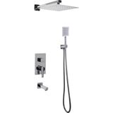 FAWER Faucet & Shower Fawer Krom Ankastre Duş Seti 3 Yönlü full Set 5 Yıl Garantili -505S