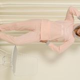 Fawn 3900 Peluş Welsoft Polar Kışlık Kapşonlu Kadın Pijama Takımı