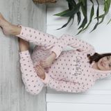 Fawn 3903 Peluş Welsoft Polar Kışlık Kapşonlu Kadın Pijama Takımı