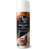 Fawori Akrilik Sprey Vernik 400 ml Parlak Beyaz – Yüksek Parlaklık – Ahşap, Sunta/mdf Uyumlu – Iç ve Dış Mekan