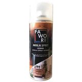 Fawori Akrilik Sprey Vernik 400 ml Parlak Şeffaf Ahşap & MDF Uyumlu İç/Dış Mekan Kullanımı