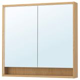 FAXALVEN banyo duvar dolabı, meşe görünümlü meşe görünümlü 100x15x95 cm