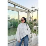 Faya Boutique Faya Girls x Puantiyeli Beyaz Şifon Velissa Bluz