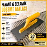 Fayans Malası Seramik Tarağı Taraklı Plastik Sap 10X10mm Diş 30 Cm Uzunluk