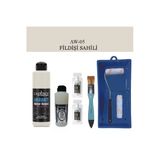 Fayans Tezgah B-Ambiente Islak Zemin Aw-05 Fildişi 250Ml Katalizör 20Gr Taşvernikmat120 Satenruloset