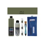 Fayans Tezgah B.-Ambiente Islak Zemin Aw-15 Ceviz 500Ml Katalizör 30Gr Taş Vernik 250 Saten Rulo Set