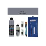 Fayans Tezgah B-Ambiente Islak Zemin Aw-21 Koyu Gri 250Ml Katalizör 20Gr Taş Vernik 120 Rulo Set