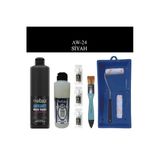 Fayans Tezgah B.-Ambiente Islak Zemin Aw-24 Siyah 500Ml Katalizör 30Gr Taş Vernik 250 Satenruloset