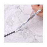 Fayans ve Karo Arası Şerit Bant, 1 Cm 50 Metre Fayans Arası Kullanım Su Geçirmez Şerit Bant (Gümüş,Silver)