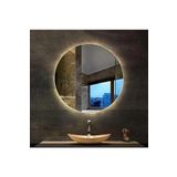 FAYMEND 80 cm Günışığı Ledli Yuvarlak Banyo Aynası/ Makyaj Aynası