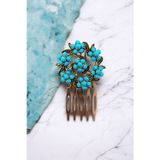 Fayra Accessorıes Kristal Taşlı Vintage Tarak Topuz Toka