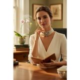 FAYRA ACCESSORIES Zirkon Taşlı Choker Tasma Inci Kolye