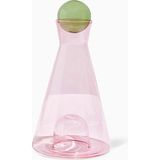 Fazeek Vice Versa Borosilikat El Yapımı Cam Sürahi 1.7l - Pembe - 1,7 lt