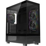Fazeon F17 F17A750BBQ ARGB Fanlı 750 W Siyah ATX Gaming Bilgisayar Kasası
