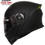 Fazer Çene Açılır Kask 965 Mat Siyah