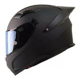 Fazer Fx-211X Mat Siyah Kask Kapalı Model Renkli Camlı ( İç Güneş Vizörlü)