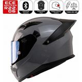 Fazer FX211X Gri Motosiklet Kaskı Spoiler Mod Güneş Vizörlü Full Face Kask