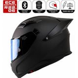 Fazer FX211X Mat Siyah Motosiklet Kaskı Spoiler Mod Güneş Vizörlü Full Face Kask