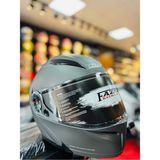 Fazer Mat Grey Çene Açılır Güneş Vizörlü Motosiklet Kaskı ( Mat Gri )