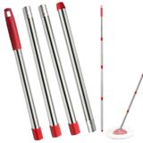 Fazlynyi Spin Mop Yedek Kolu, 4 Bölümlü 30-58 inç Paspas Değiştirme Çubuğu, Kolay Sıkıştırılmış Paspas Yedekleri için Ocedar Paspas Kolu ile Uyumlu, Almanya Vida Eklemi (Paspas Başlığı ve Tabanı