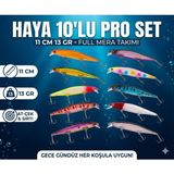 FB Cup 10'lu Efsane Rapala Seti 11 cm 13 gr - Levrek, Lüfer ve Turna Avcısı (At-Çek & Sırtı Uyumlu) - Çok Renkli