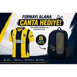 Fb Tkm 014 Fenerbahçe Orjinal Lisanslı Unisex Sarı Lacivert Çubuklu Çocuk Forması Okul Çantası Hediyeli