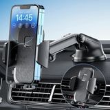 FBB 3'ü 1 arada araç telefonu tutucusu, [askeri sınıf vantuz ve klips] uzun kollu vantuz tutucu, sağlam cep telefonu tutucusu, ön cam havalandırma deliği, tüm akıllı telefonlar ve arabalarla uyumlu