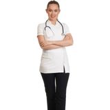Fbc Tekstil 9 Düğmeli Doktor Önlüğü Eczacı Önlüğü Hemşire Önlüğü Estetisyen Önlüğü Kısa Kol Beyaz Kadın Önlük - 40 - Renkli