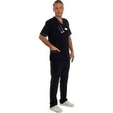Fbc Tekstil V Yaka Doktor Önlüğü Eczacı Önlüğü Laborant Önlüğü Hemşire Önlüğü Estetisyen Önlüğü Siyah Kısa Kol Erkek Önlük - Bej