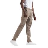 FBI Jeans Mevsimlik Kanvas Kumaş Regular Fit Boru Paça Kargo Pantolon KAHVERENGİ 30