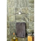 FBZhome Yapışkanlı Kare Gümüş Havluluk Askısı Banyo Düzenleyici