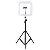 FC D35 10 Kare Ring Light Sosyal Medya İçerik Üreticileri İçin Işık Ekipmanı - Işık Ayağı Hediyeli