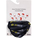 Fc-Moto Logolu Çok Fonksiyonlu Kumaş (Siyah/Sarı,Tek Beden) Bandana