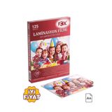 fcx LAMİNASYON FİLMİ A4 125 MİKRON 100’LÜ YÜKSEK KALİTE KORUMA VE PARLAKLIK ÇOK AL AZ ÖDE(PAC KIRTASİYE)