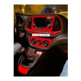 FD Damla Etiket Fiat Doblo D4 Full Set Torpido, Konsol, Trim, Göğüs Kaplama Set Kırmızı Renk Özel Dizayn