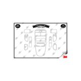 FD Damla Etiket Peugeot 307 2004-2008 Torpido Konsol Trim Göğüs Maun Kaplama Set 13 Parça Gümüş