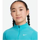 FD2853 345 Nike Kız Çocuk Dri-Fit Uzun Kollu 1/4 Fermuarlı Üst Sweat - Yeşil - XL