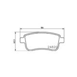Fdb4182w Fren Balatasi Arka Megane Iıı 08- Megane Iv 15- Scenic Iıı 08- Fluence 08- Otomatik