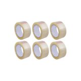 FDM Bant Güçlü Sağlam Kaliteli Şeffaf Koli Bandı Bantı / 45 mm x 100 Metre / 6'lı Paket