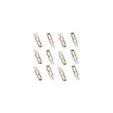 FDM Golden Eagle TC-805 Metal Yaylı İplik Temizleme Makası 4,5 İnç 11,25 cm Nikel Kaplama Çıt Makas -12 Adet