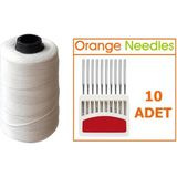 FDM Orange Dnx1 Çuval Ağzı Makine Iğnesi 25/200 Numara ve Ipi - Gümüş