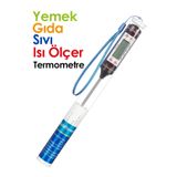 FDMFANAİR Dijital Gıda Termometresi Süt Yemek Sıcaklık Ölçer Pişirme Derecesi Pilli Mutfak Termometresi