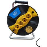 Fdn Tools 3x1,5 mm 20 Metre Seyyar Uzatma Makara Kablo 4 Prizli
