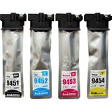 Fe Epson T9451XL - T9452XL - T9453XL T9454XL Kartuş Takım - Workforce Pro WF-C5210DW - C5290DW - C5710DWF -C5790DWF - C5215DW Photoink Muadil Kartuş - Renkli - Siyah