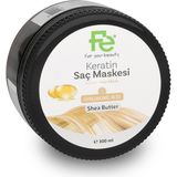 Fe Keratin Aşırı Yıpranmış Saçlar İçin Yumuşatıcı Saç Maskesi 300 ml Krem Formunda Keratinli
