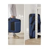 Feandrea Köpek Kutusu, Araba Için Taşıma Kutusu, Köpek Taşıma Kutusu, Kumaştan Katlanabilir Kedi Kutusu, L, 70 x 52 x 52 Cm, Koyu Mavi - 0 - 3 Yaş - 0 - Siyah