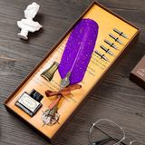 Feather Pen Mor Tüylü Yazı Kalemi Seti
